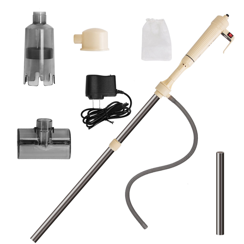 Electric Aquarium Gravel Cleaner Kit – Beige