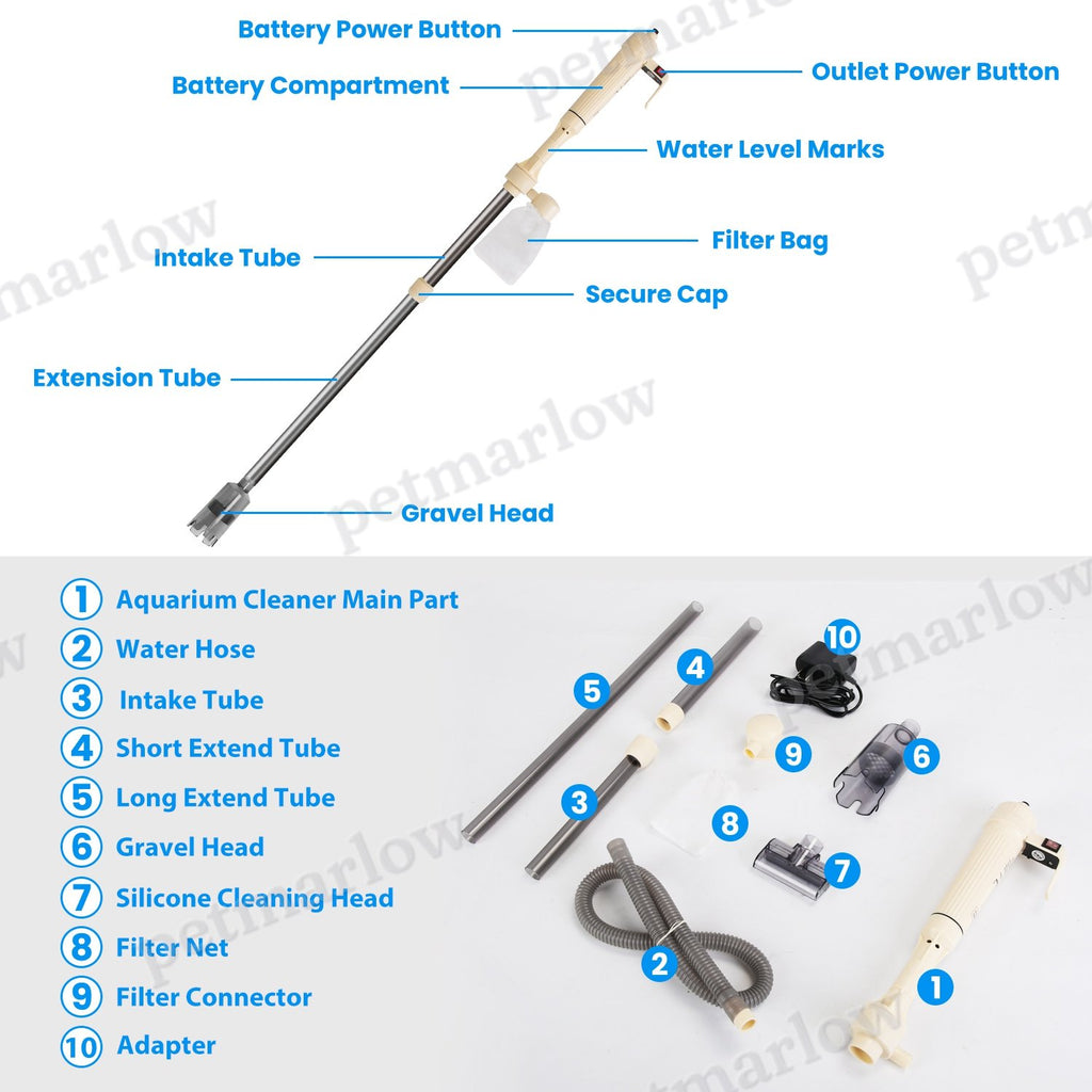 Electric Aquarium Gravel Cleaner Kit – view 6