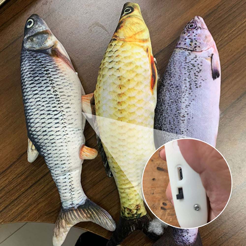 Electric Jumping Fish Toy for Cats - No Cat Nip