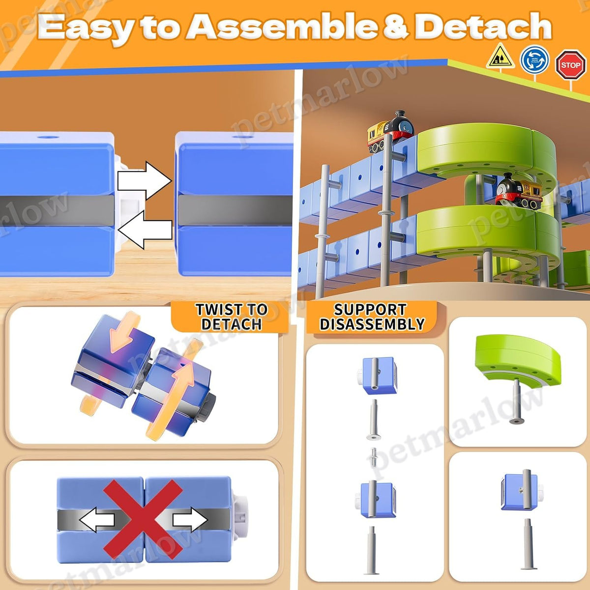 Electric Train Track Toy Set for Creative Play – view 6