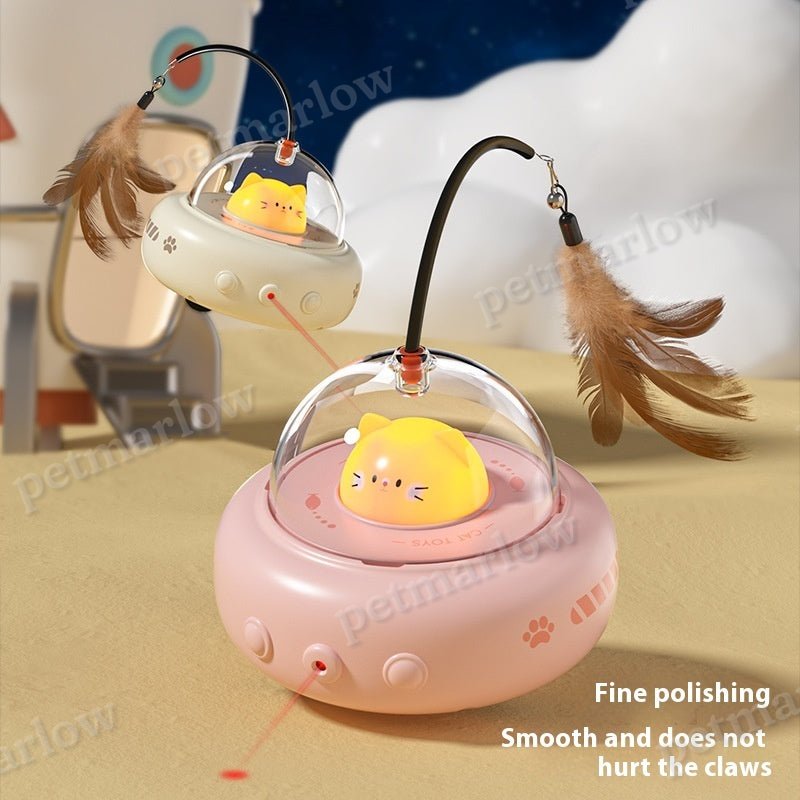 Electric UFO Cat Teaser Toy with Bell – view 5