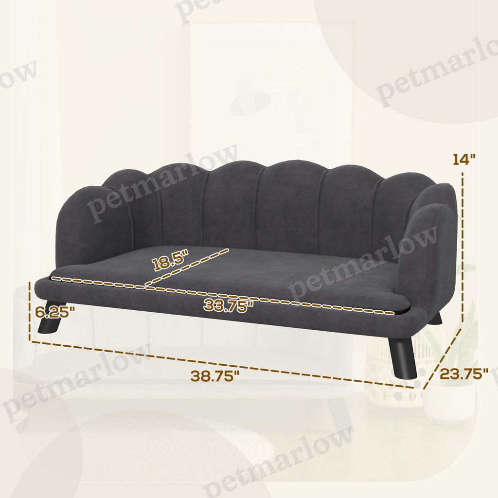 Elegant Pearl Design Pet Sofa for Medium and Large Dogs – view 5