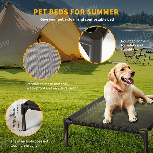 Elevated Breathable Mesh Pet Bed for Comfort and Cooling – view 4