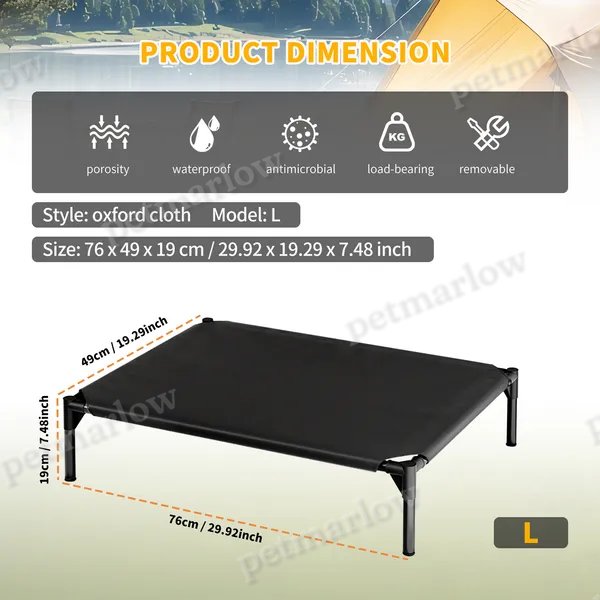 Elevated Breathable Mesh Pet Bed for Comfort and Cooling – view 5