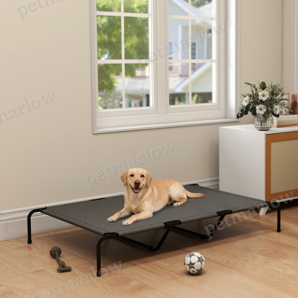 Elevated Dog Bed for Large Breeds Gray 60"L – view 3