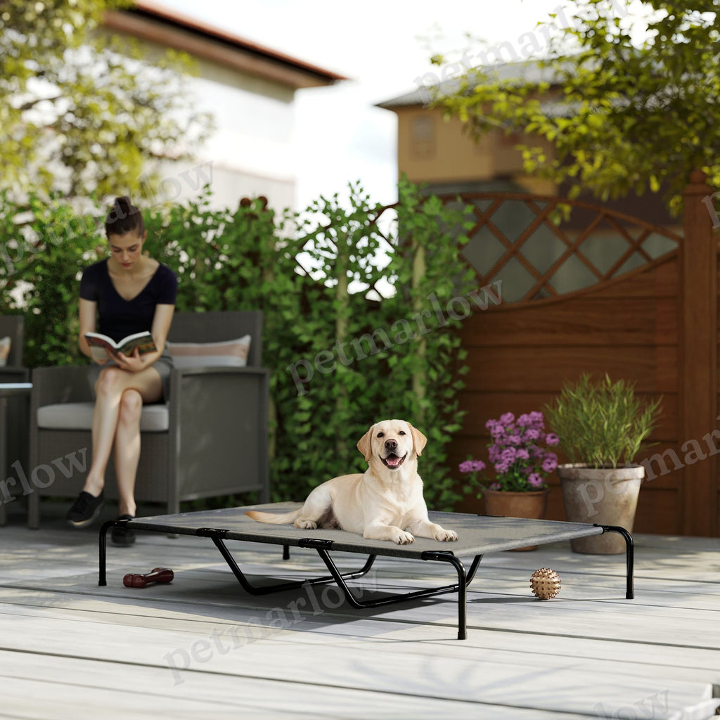 Elevated Dog Bed for Large Breeds Gray 60"L – view 4