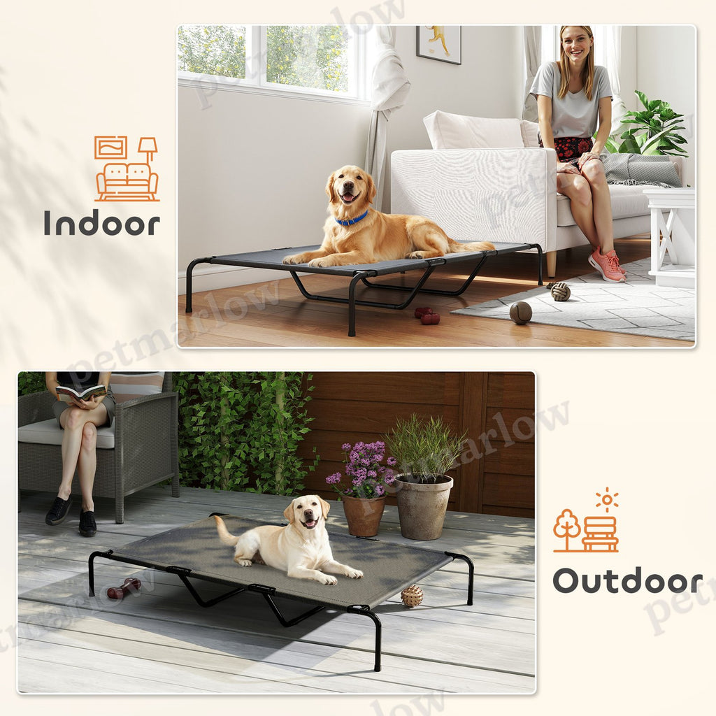 Elevated Dog Bed for Large Breeds Gray 60"L – view 6