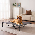 Elevated Dog Bed for Large Dogs with Breathable Mesh Fabric – Multicolor
