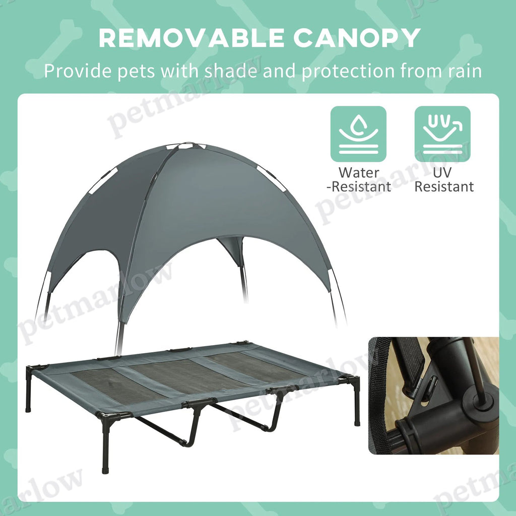 Elevated Dog Bed with Canopy for XL Dogs – view 4