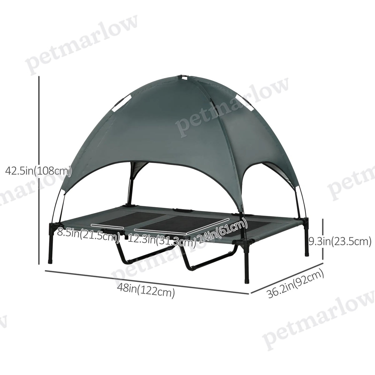 Elevated Dog Bed with Canopy for XL Dogs – view 6