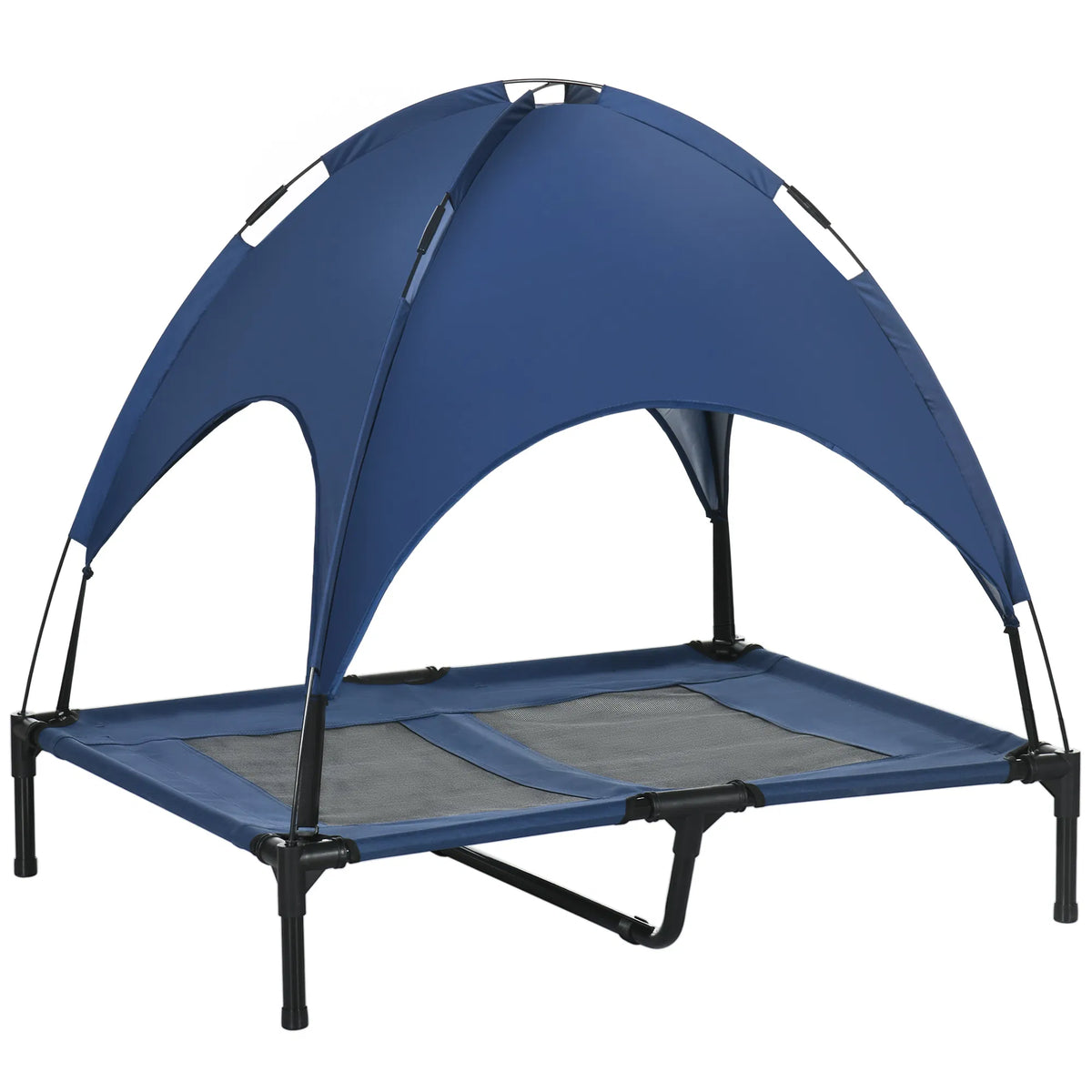 Elevated Dog Bed with Canopy for Large Dogs