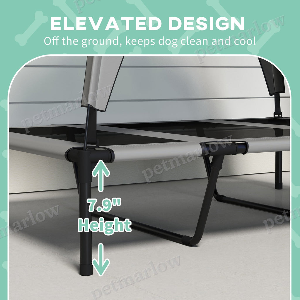 Elevated Dog Bed with Canopy for Outdoor Comfort – view 5