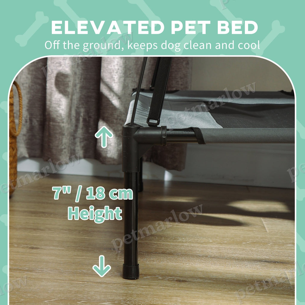 Elevated Dog Bed with Removable Canopy for Outdoor Comfort – view 5