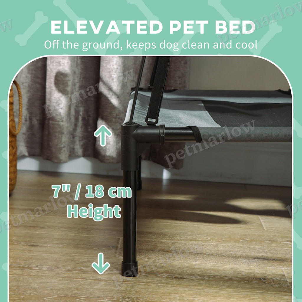 Elevated Dog Bed with Removable Canopy for Outdoor Comfort – view 6