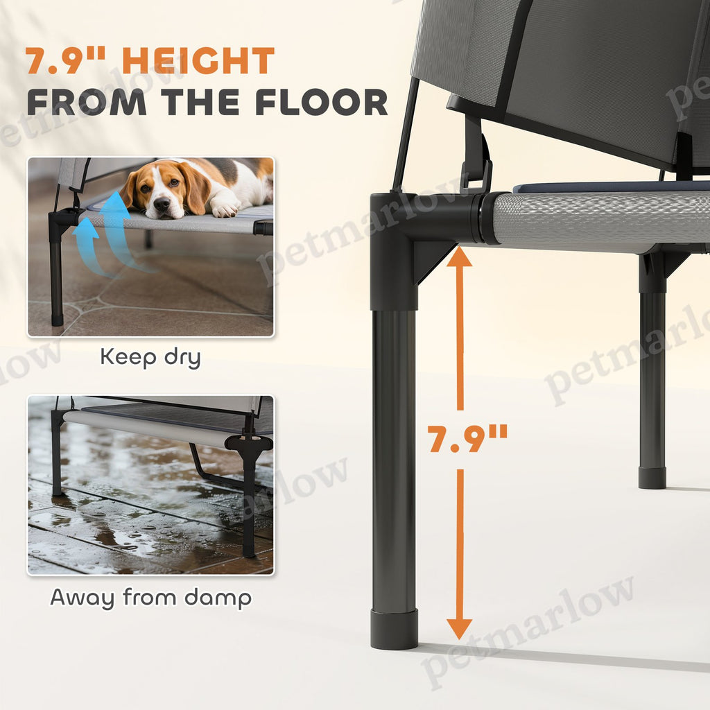 Elevated Dog Bed with Removable Canopy for Outdoor Comfort – view 4