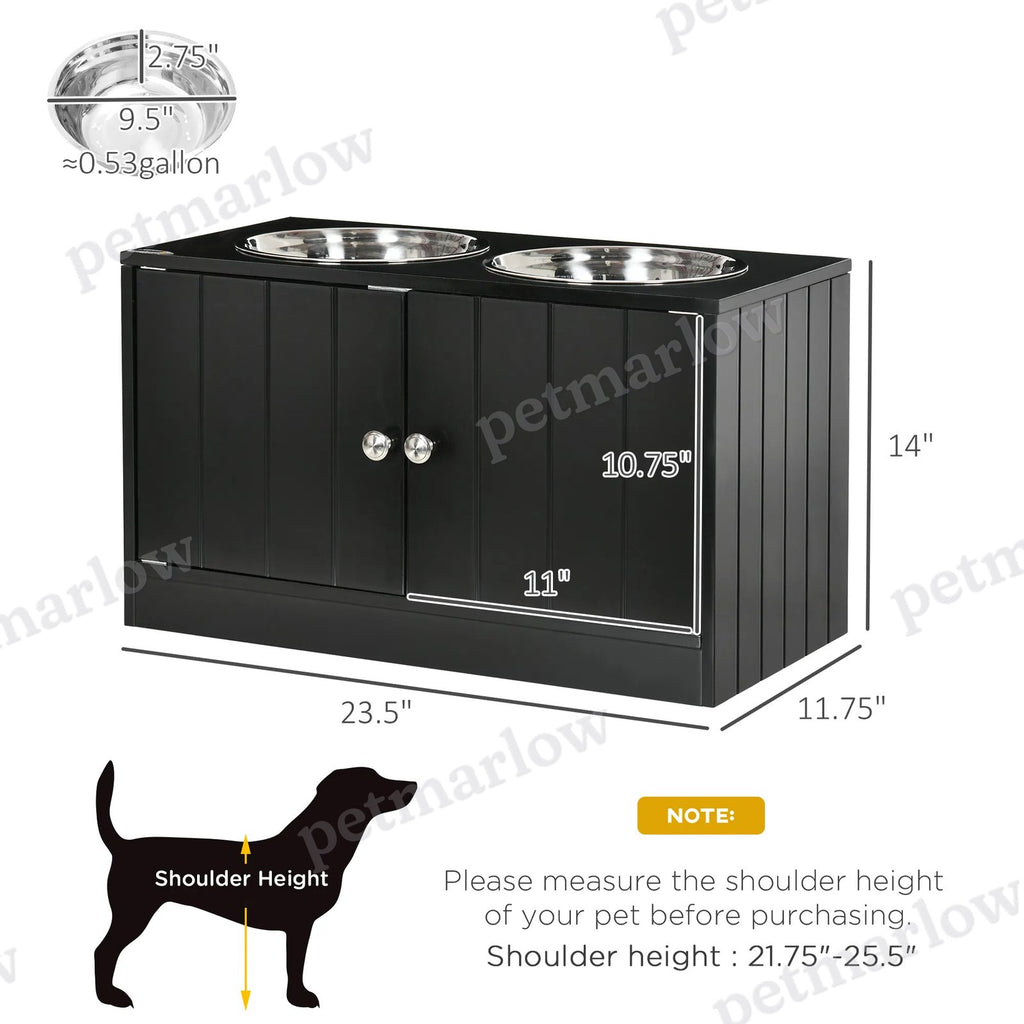 Elevated Dog Bowl with Storage for Large Dogs – view 6