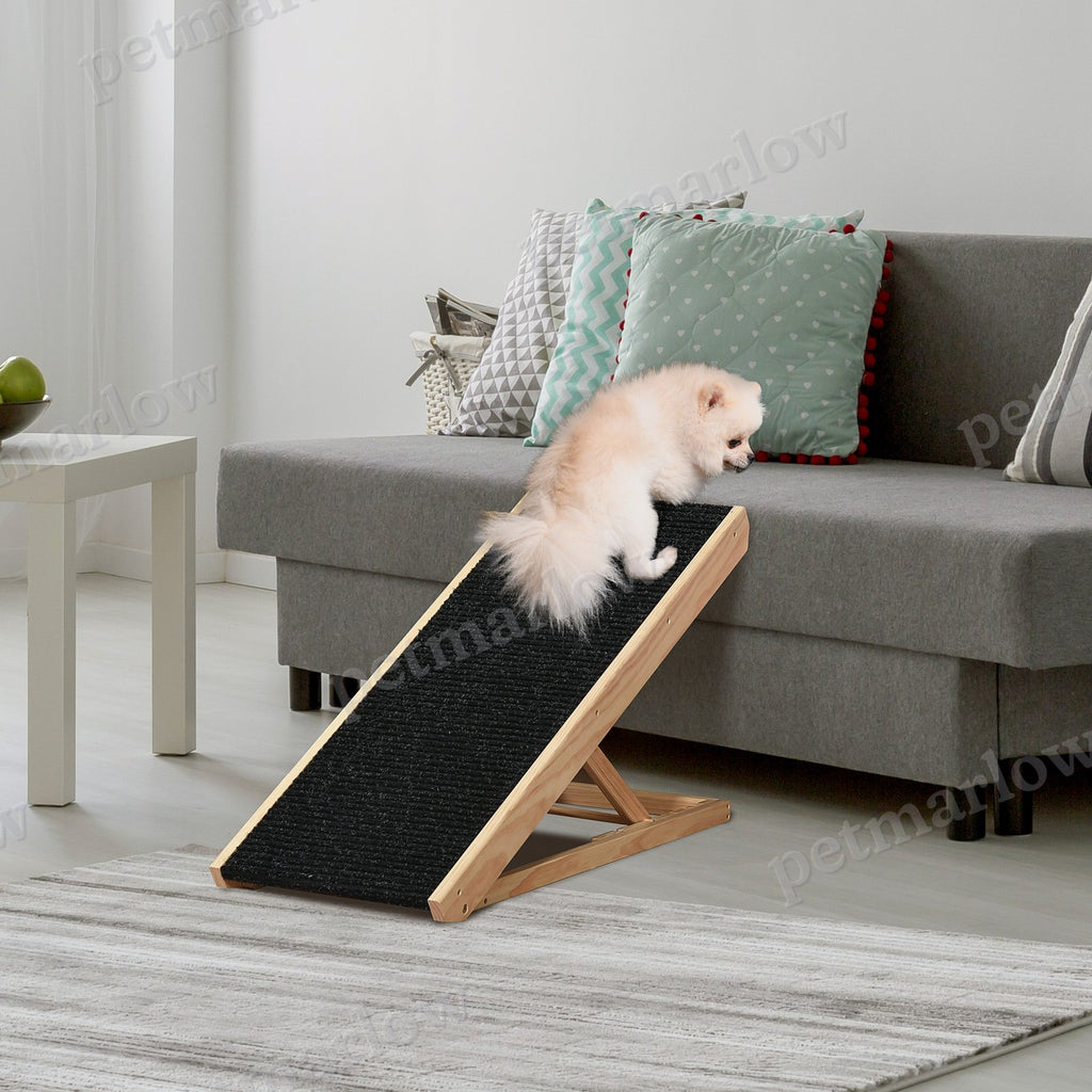 Elevated Dog Ramp for Bed, Adjustable Pet Ramp for Cats – view 3