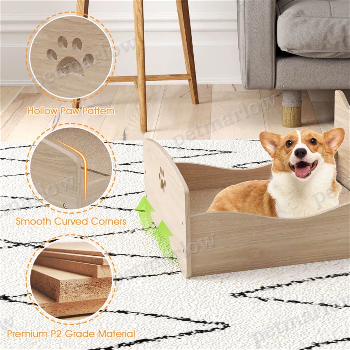 Elevated Pet Bed Frame 21" x 18" x 20 – view 4
