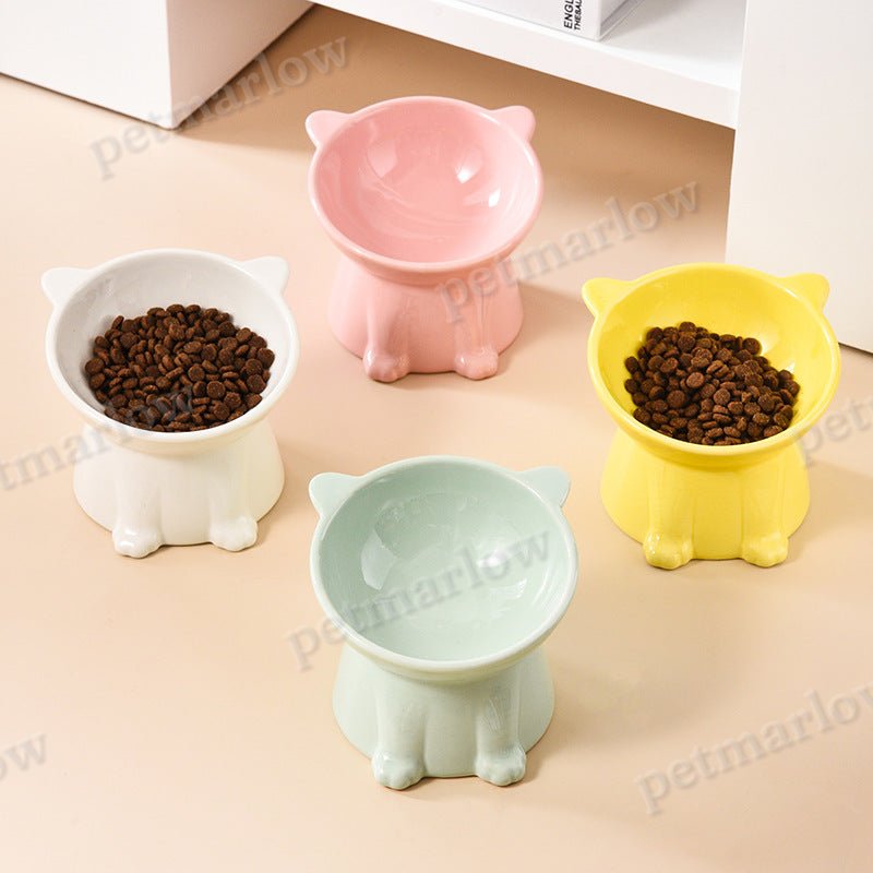 Elevated Porcelain Pet Bowl - Stylish Raised Feeder – view 6