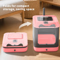 Elf Cat Litter Box with Easy Clean Drawer Tray – Pink