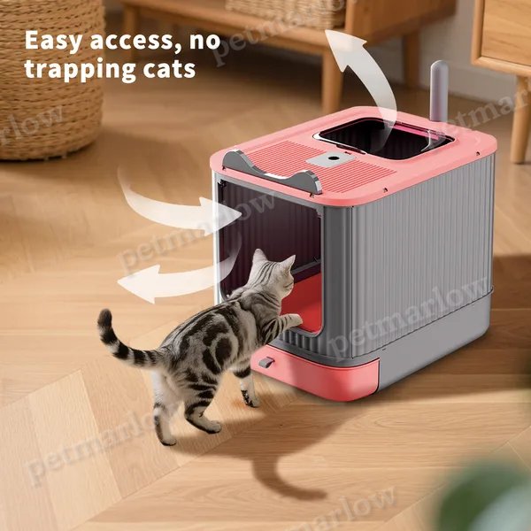 Elf Cat Litter Box with Easy Clean Drawer Tray – view 4