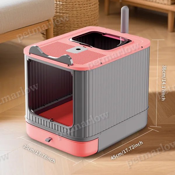 Elf Cat Litter Box with Easy Clean Drawer Tray – view 6