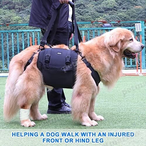 Emergency Backpack Pet Legs Support & Rehabilitation Dog Lift Harness for Large Dogs – view 2
