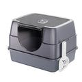 Enclosed Cat Litter Box for Odor Control and Comfort – Gray