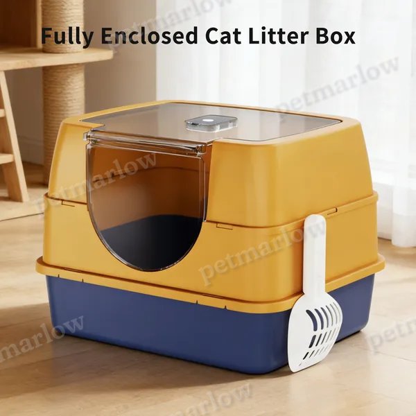 Enclosed Cat Litter Box for Odor Control and Comfort – view 5