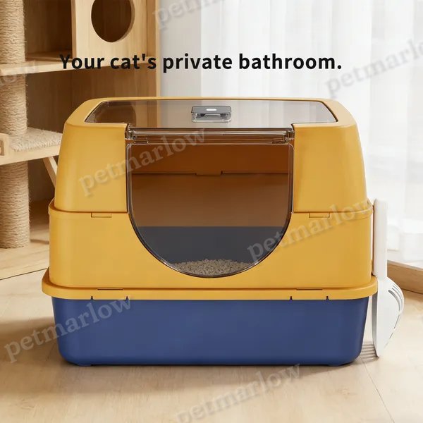 Enclosed Cat Litter Box for Odor Control and Comfort – view 6