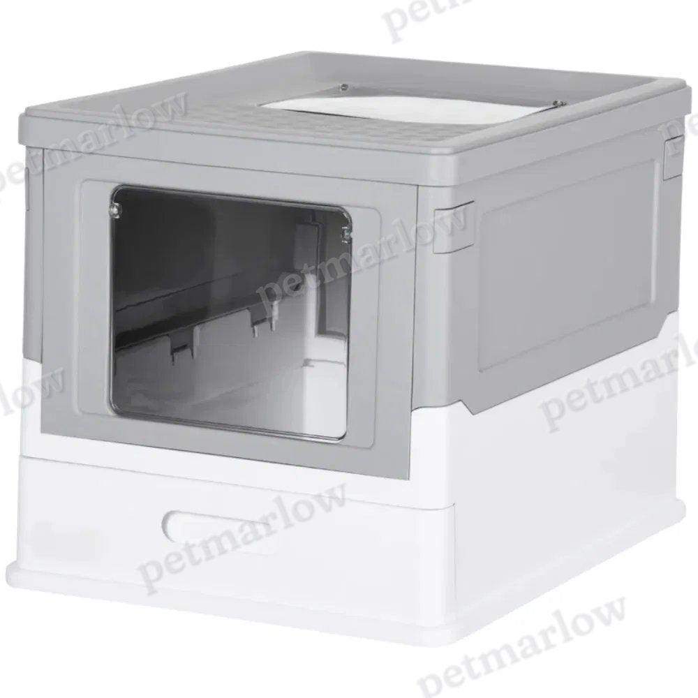 Enclosed Cat Litter Box with Easy Access and Scoop – view 6