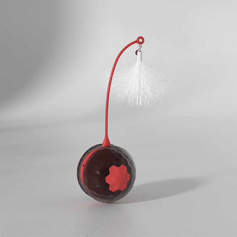 Enjoying Electric Intelligent Bite Resistant Cat Toys Pet Products – Red / USB