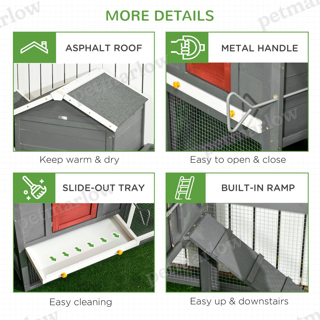 Extra Large Chicken Coop with Slide-Out Tray and Nesting Box – view 4