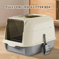 Extra Large Dual-Entry Cat Litter Box – Gray