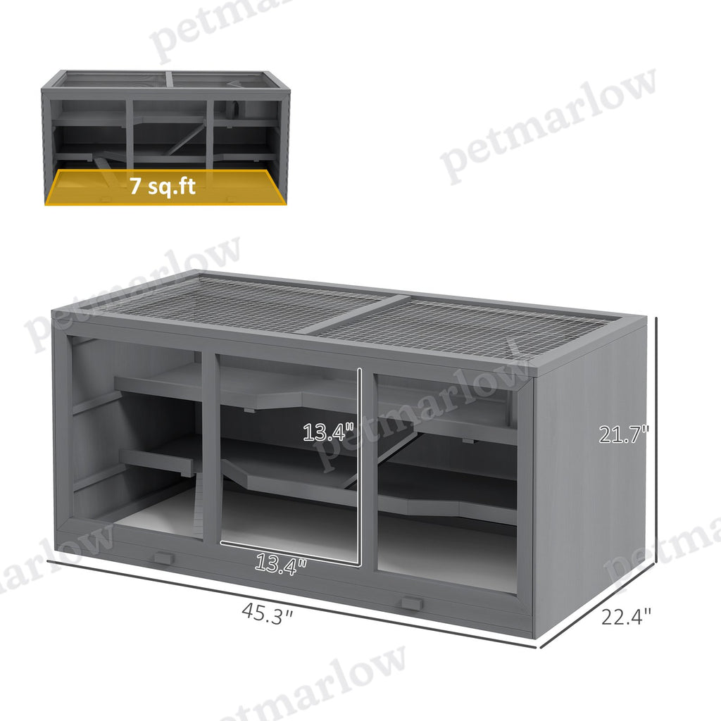 Extra Large Hamster Cage with Opening Roof and Ramps – view 6