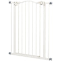 Extra Tall Dog Gate with Auto Close and Double Locking – White
