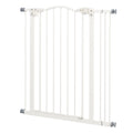 Extra Tall Dog Gate with Auto Close and Double Locking – White