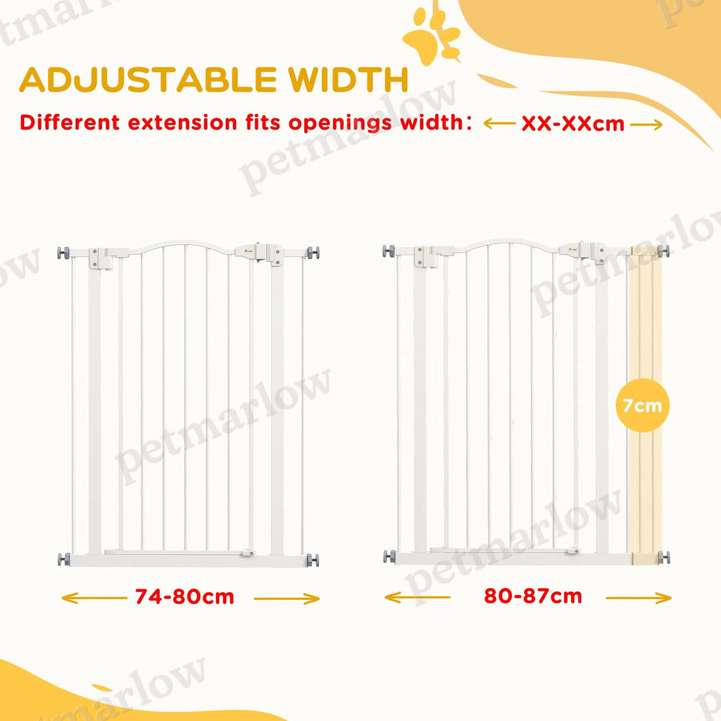 Extra Tall Dog Gate with Auto Close and Double Locking – view 3
