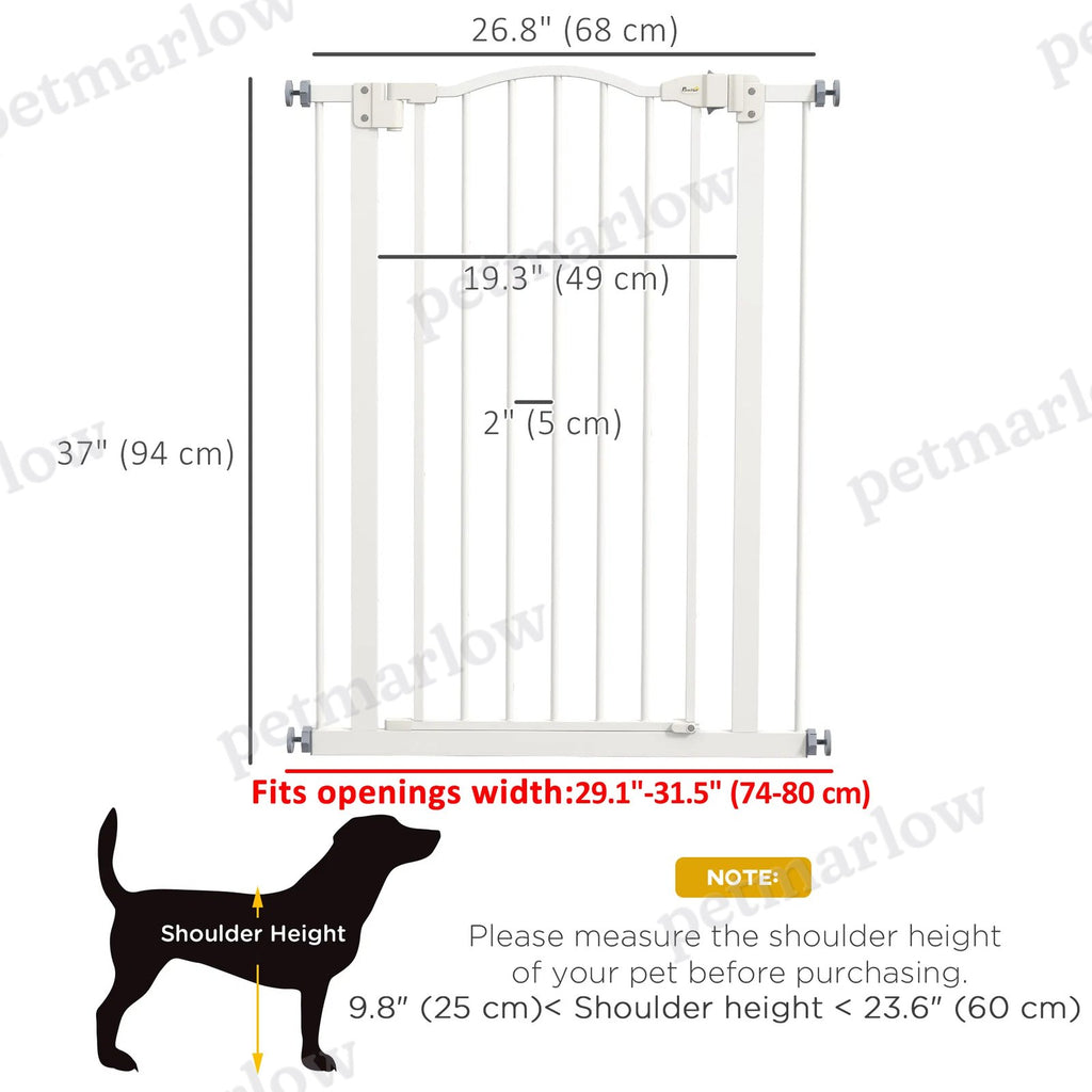 Extra Tall Dog Gate with Auto Close and Double Locking – view 4
