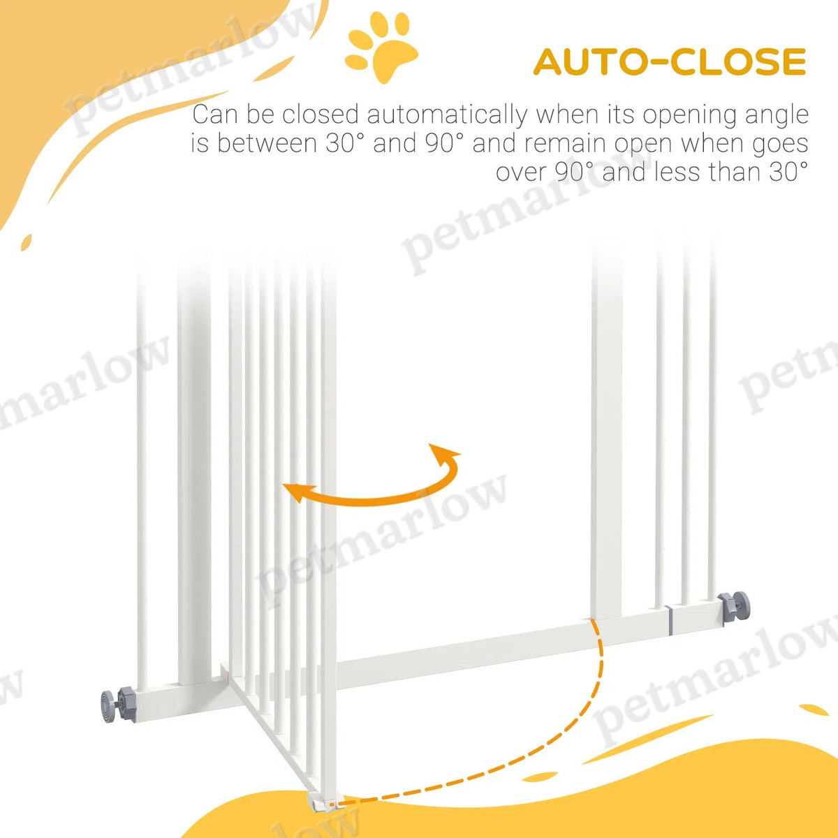 Extra Tall Dog Gate with Auto Close and Double Locking – view 5