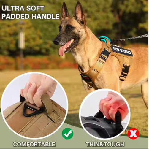 Tactical Service Dog Harness Vest for Large Dogs – view 9