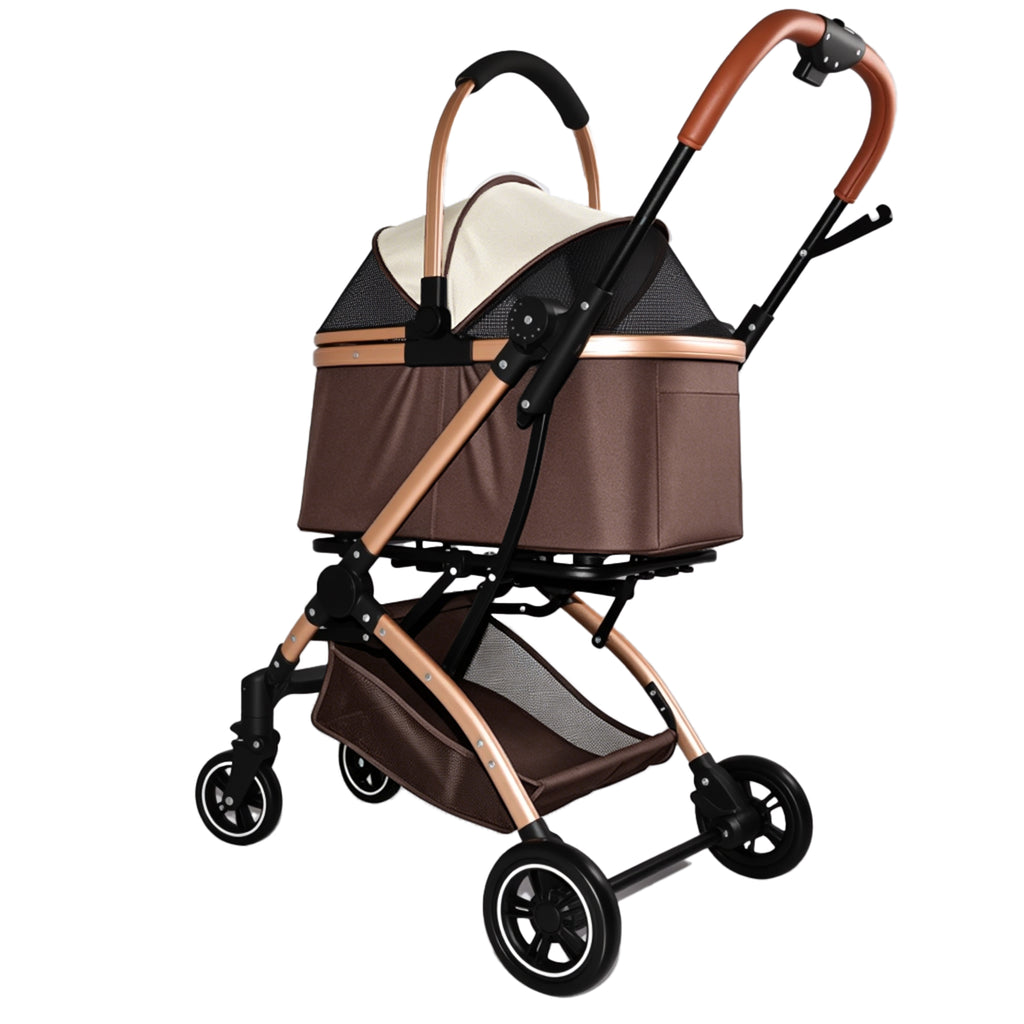 2-in-1 Detachable Pet Stroller for Dogs and Cats – view 12