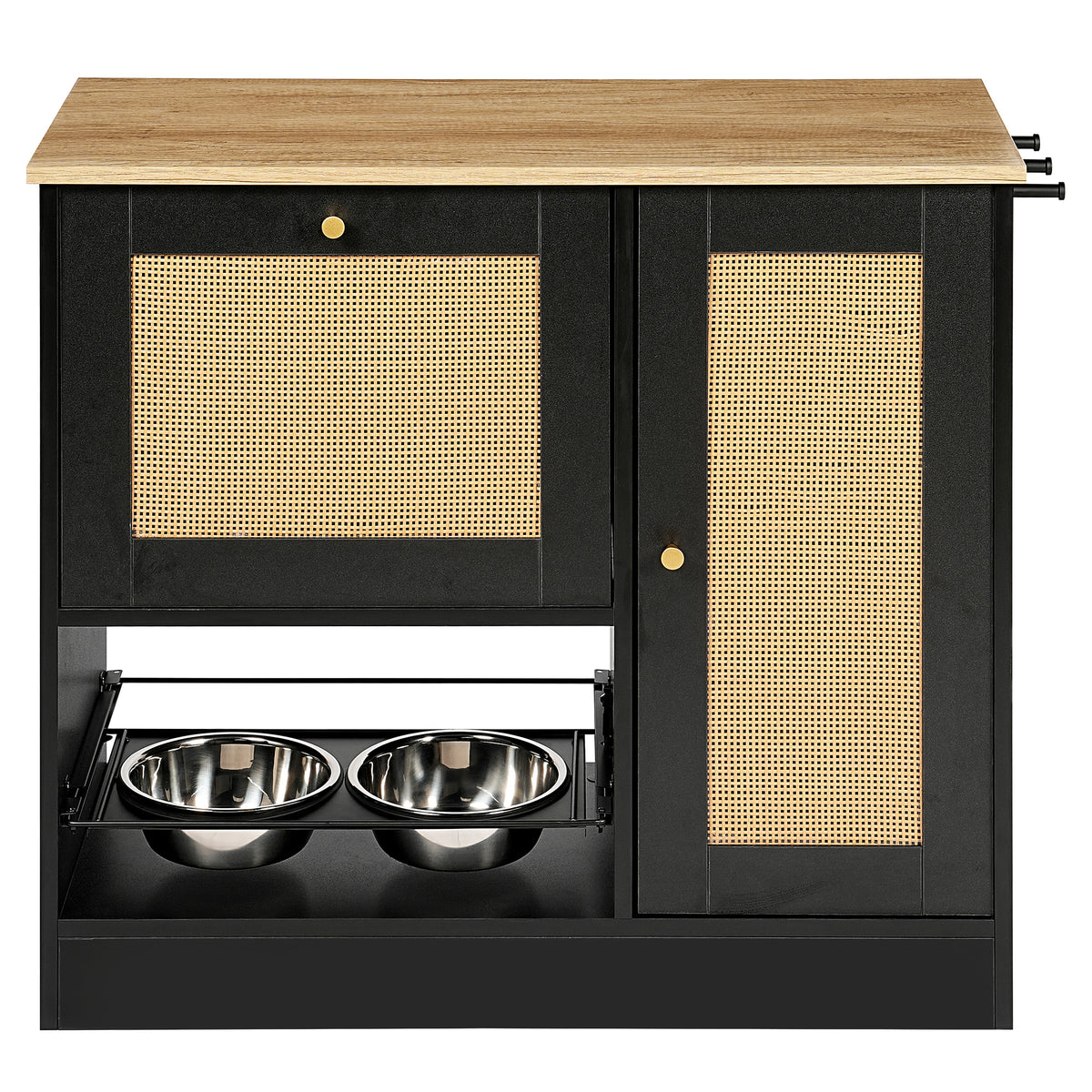 Pet Feeding Station With 2 Elevated Bowls – view 11