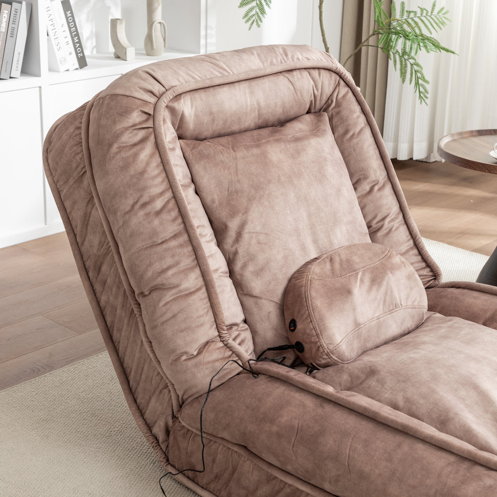 Upholstered Dog Bed with Adjustable Backrest and Massage Pillow – view 8