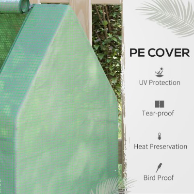 Galvanized Raised Garden Bed With Mini Greenhouse Cover – view 9