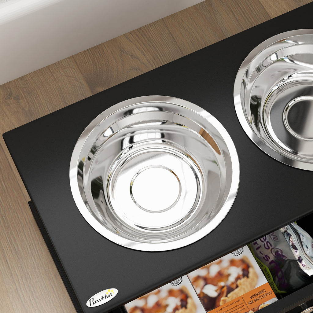 Elevated Dog Bowls with Storage Drawer for Large Dogs – view 7