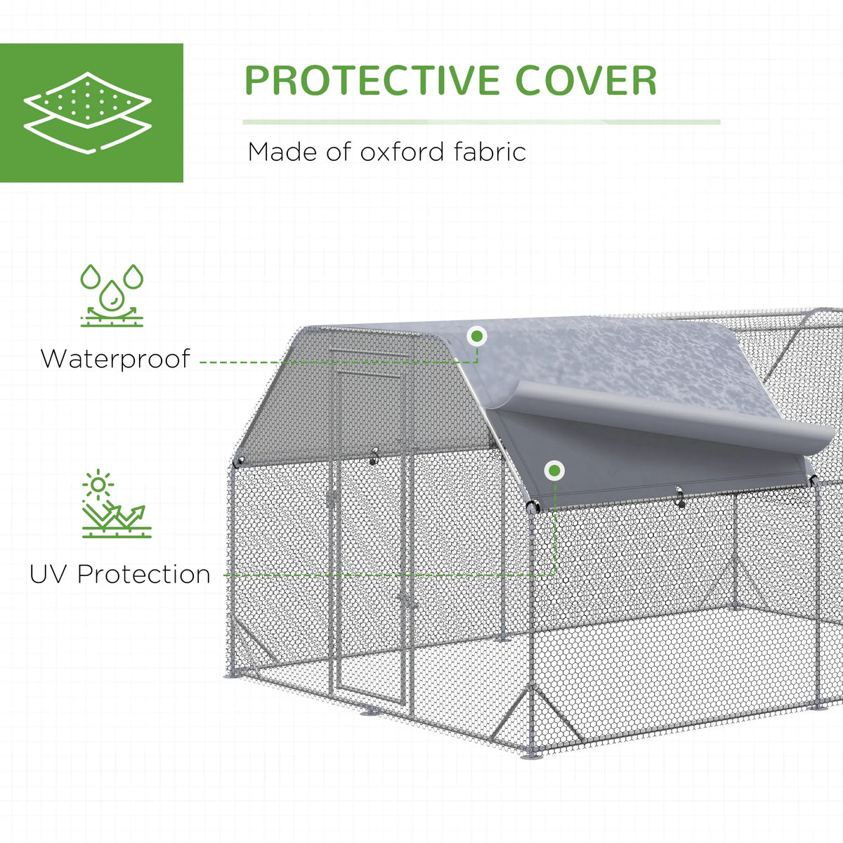 Large Metal Chicken Coop Cage for Small Animals – view 7