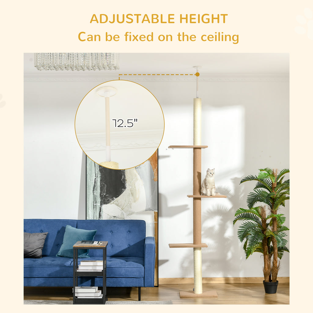 Floor-to-Ceiling Cat Tree Tower for Climbing and Scratching – view 8
