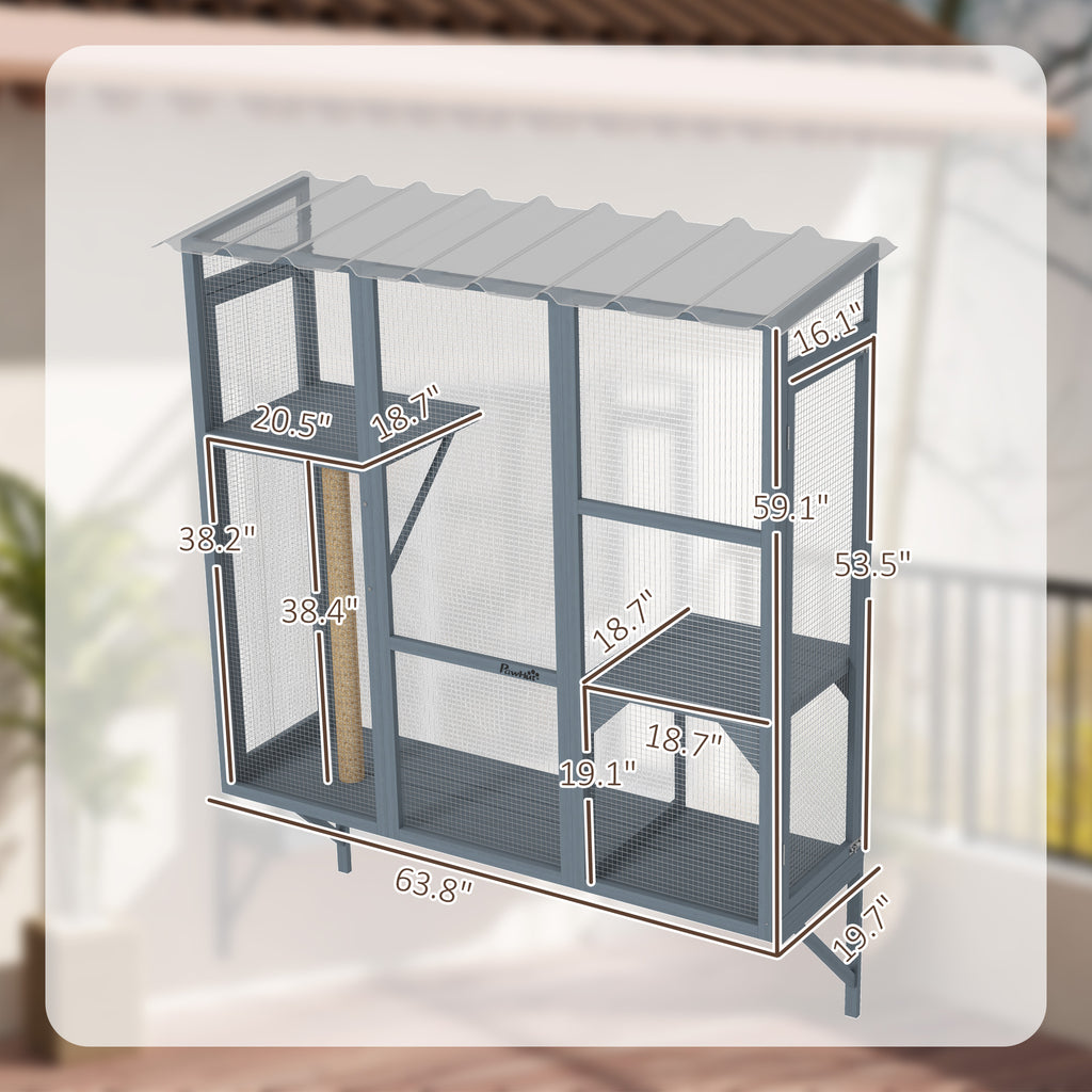 Outdoor Catio for 2-3 Large Indoor Cats – view 8