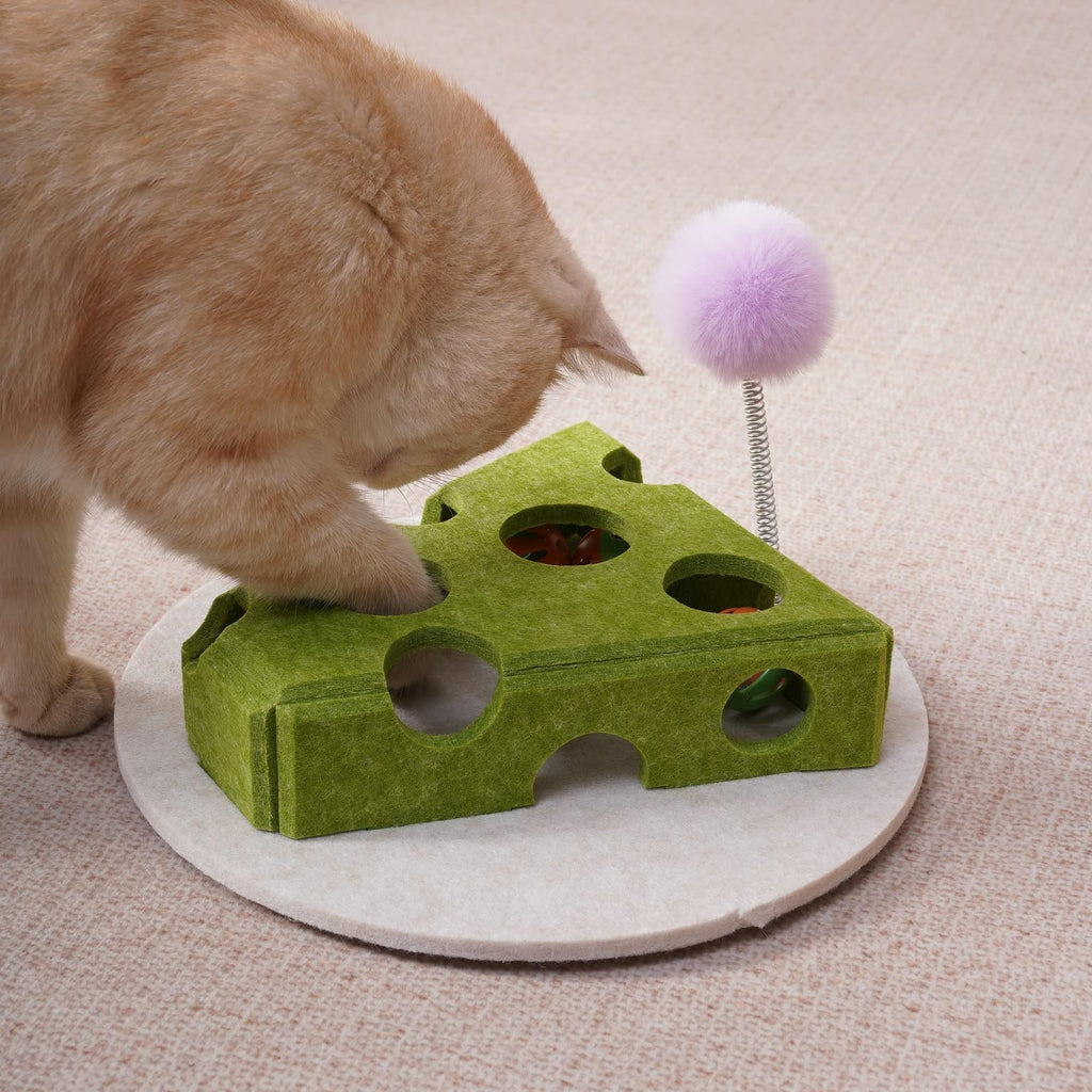 Cat Puzzle Toy With Ball And Spring-loaded Wand – view 9